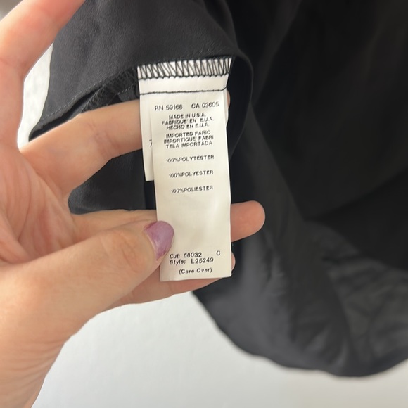 Karen Kane Asymmetrical Crepe Top - Picture 6 of 7